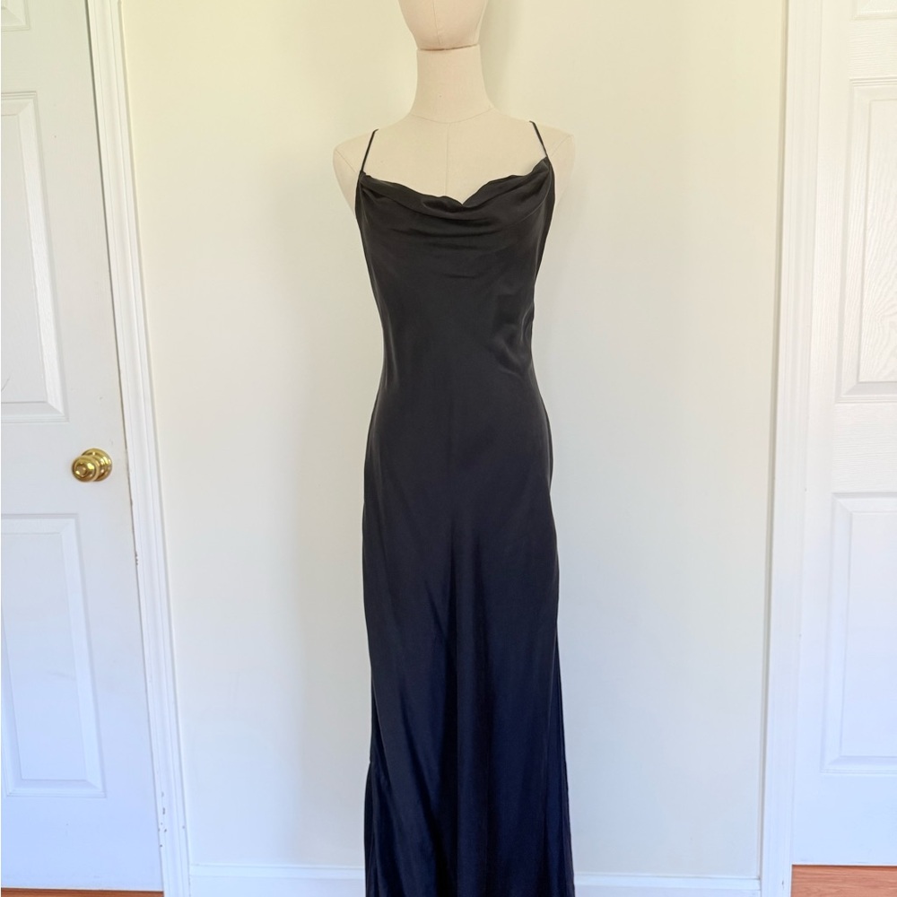 Y2K Victoria’s Secret Slip Dress – Black, Size Medium